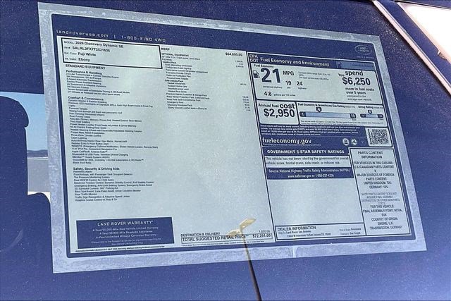 New 2026 Land Rover Discovery Dynamic SE image 16