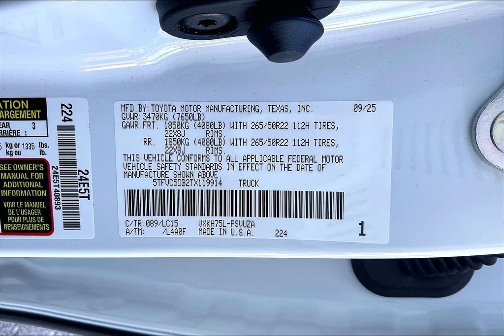 Used 2026 Toyota Tundra Capstone AWD/4WD image 36