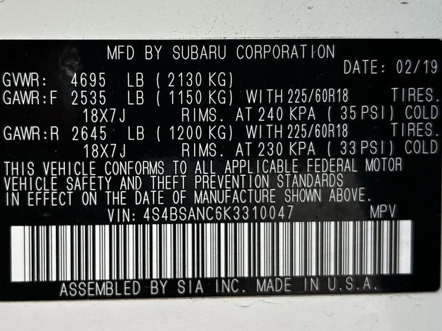 Used 2019 Subaru Outback 2.5i Limited image 37