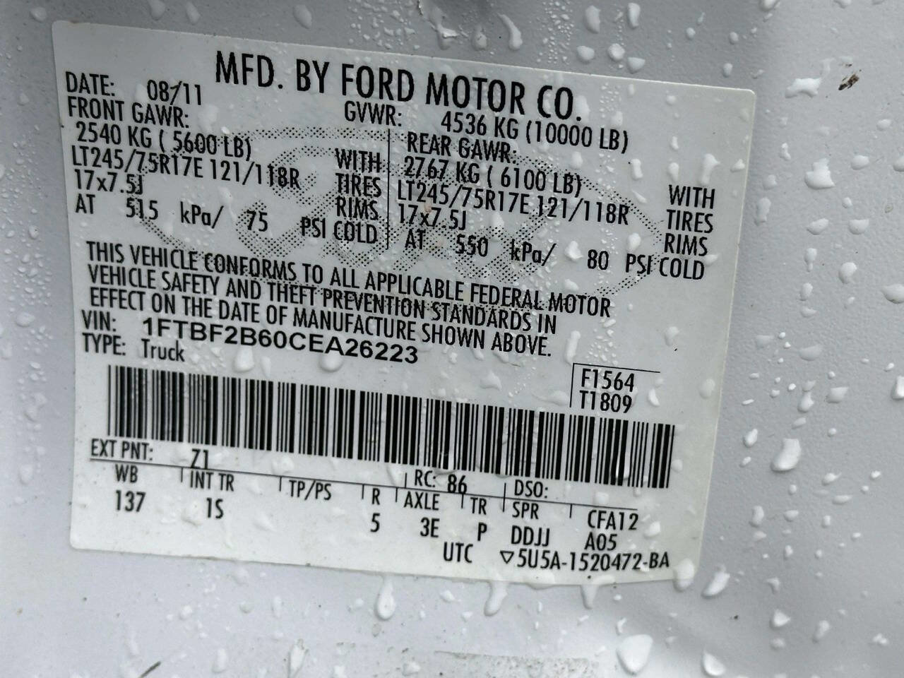 Used 2012 Ford F250 XL w/ PWR Equipment Group image 16