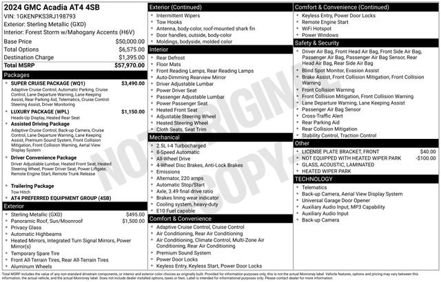Certified 2024 GMC Acadia AT4 w/ Super Cruise Package AWD/4WD image 34