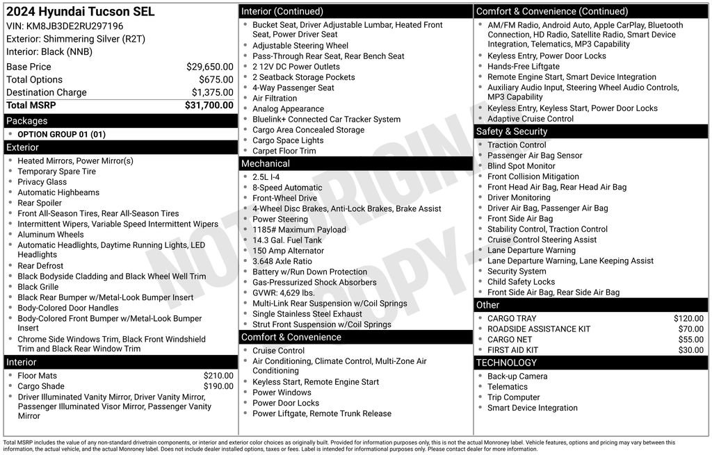 Used 2024 Hyundai Tucson SEL FWD image 28