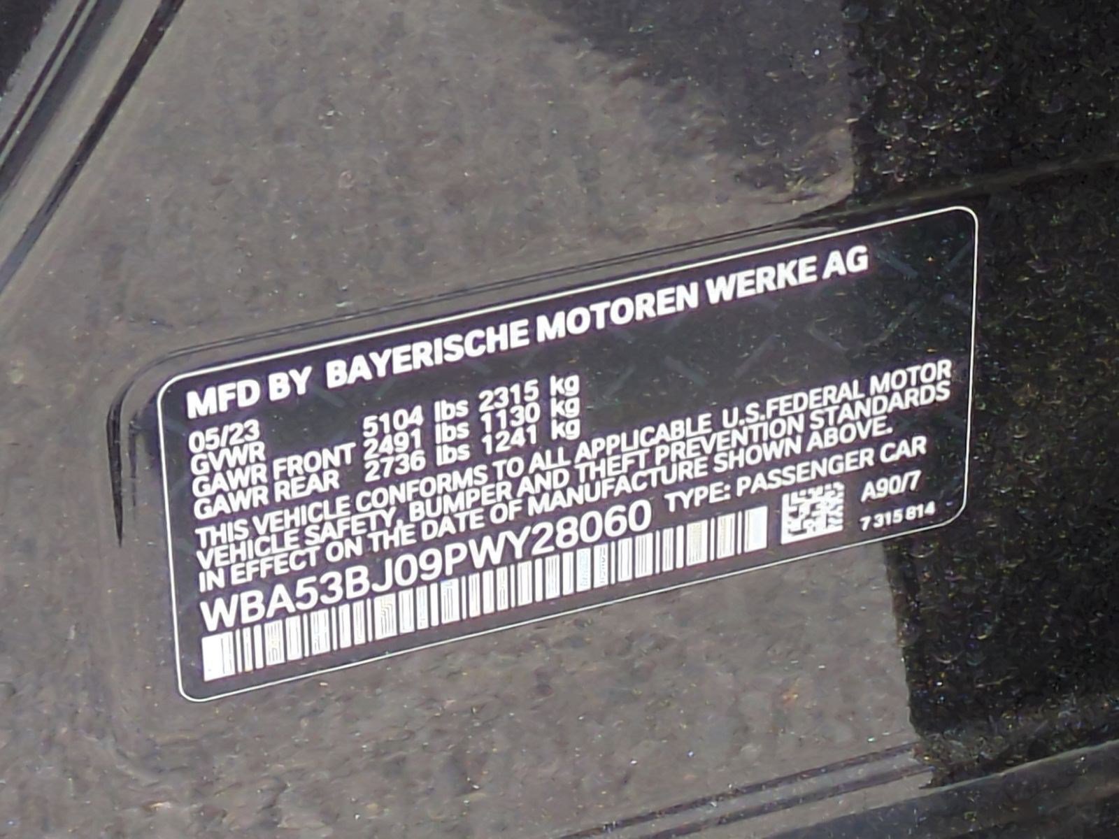 Certified 2023 BMW 540i w/ M Sport Package image 33