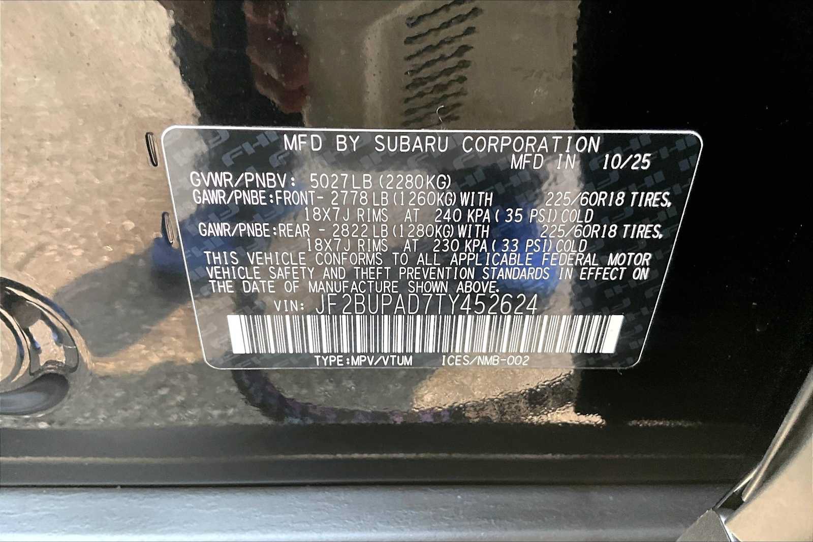 Certified 2026 Subaru Outback Premium AWD/4WD image 33