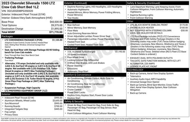 Used 2023 Chevrolet Silverado 1500 LTZ w/ LTZ Convenience Package II image 57