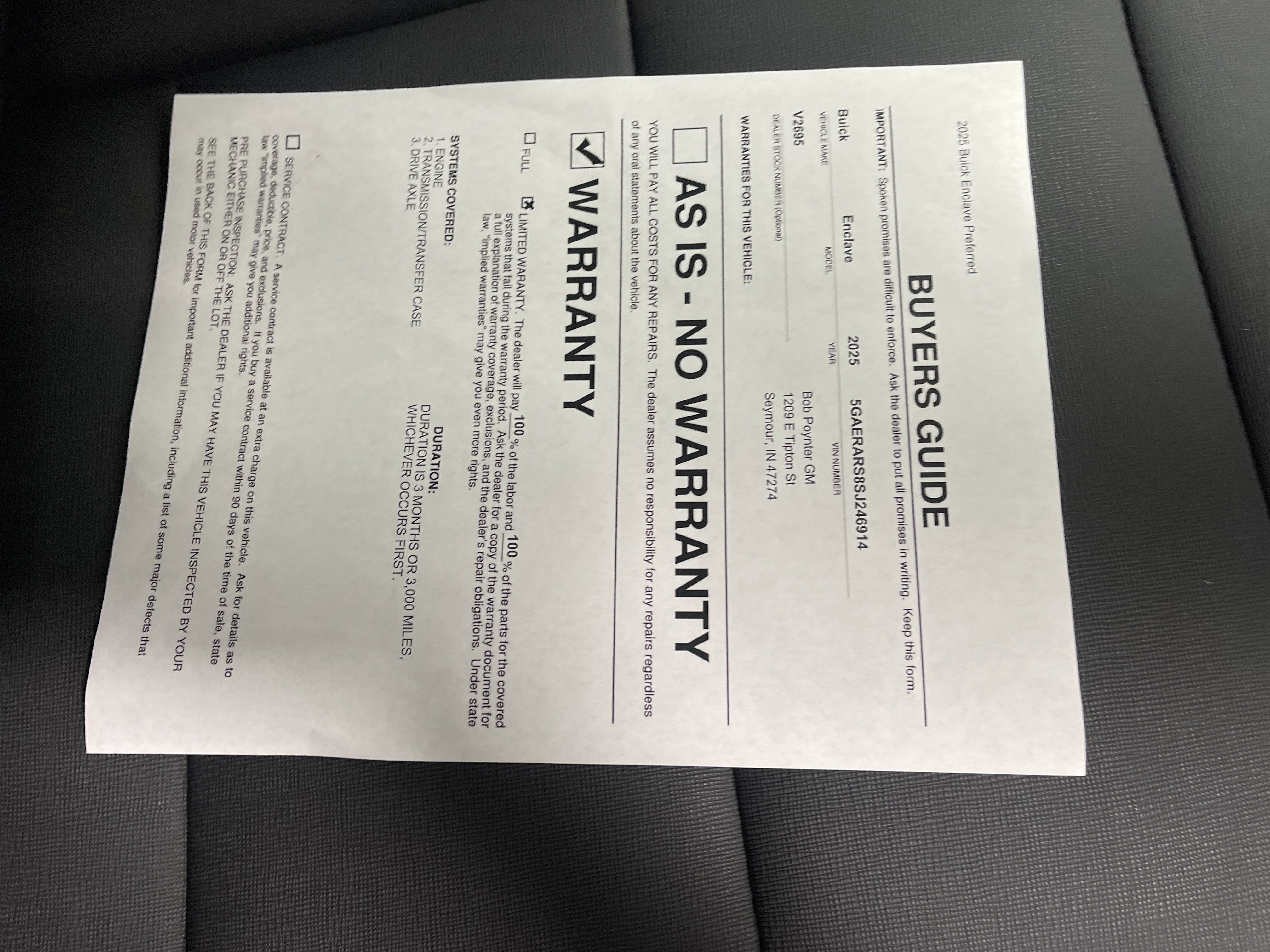 Used 2025 Buick Enclave Preferred image 27