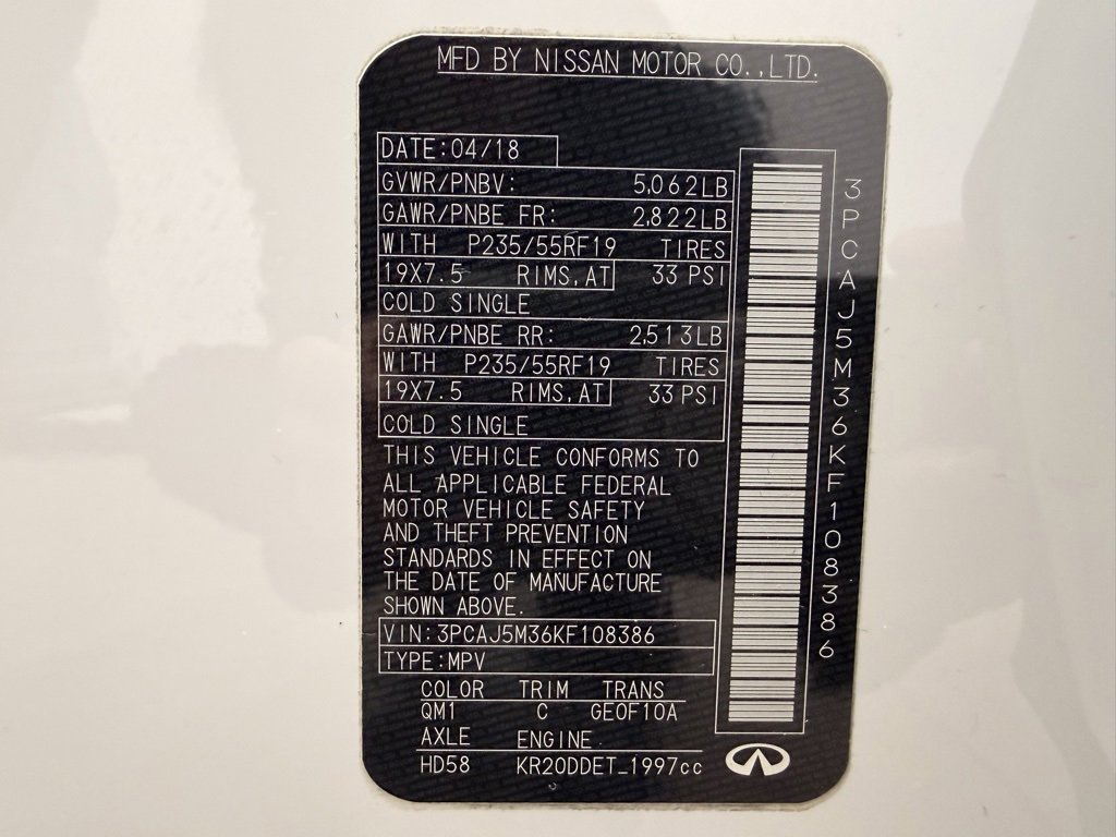 Used 2019 INFINITI QX50 Luxe w/ Cargo Package image 29