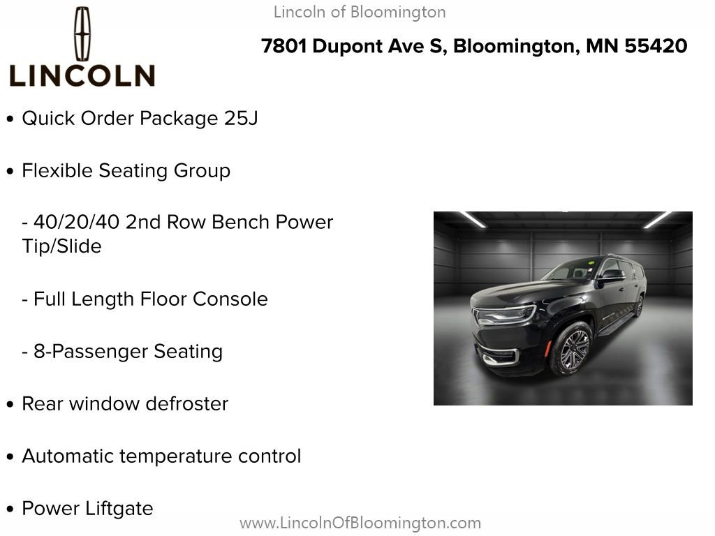 Used 2024 Jeep Wagoneer L Series II w/ Flexible Seating Group image 5