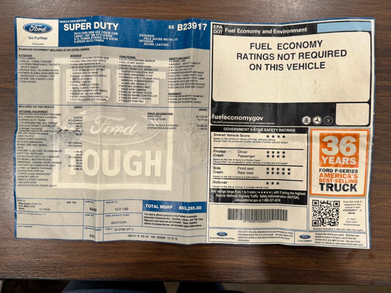 Used 2014 Ford F250 Lariat w/ Lariat Ultimate Package image 58