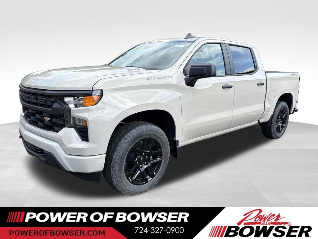 New 2026 Chevrolet Silverado 1500 Custom w/ Turbomax Blackout Package AWD/4WD image 1