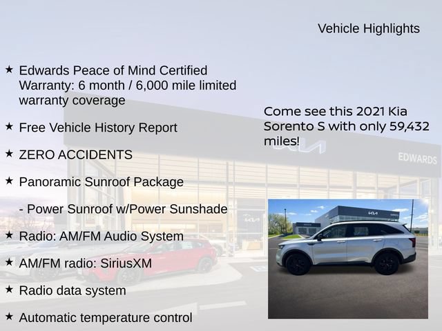 Used 2021 Kia Sorento S w/ Panoramic Sunroof Package AWD/4WD image 11