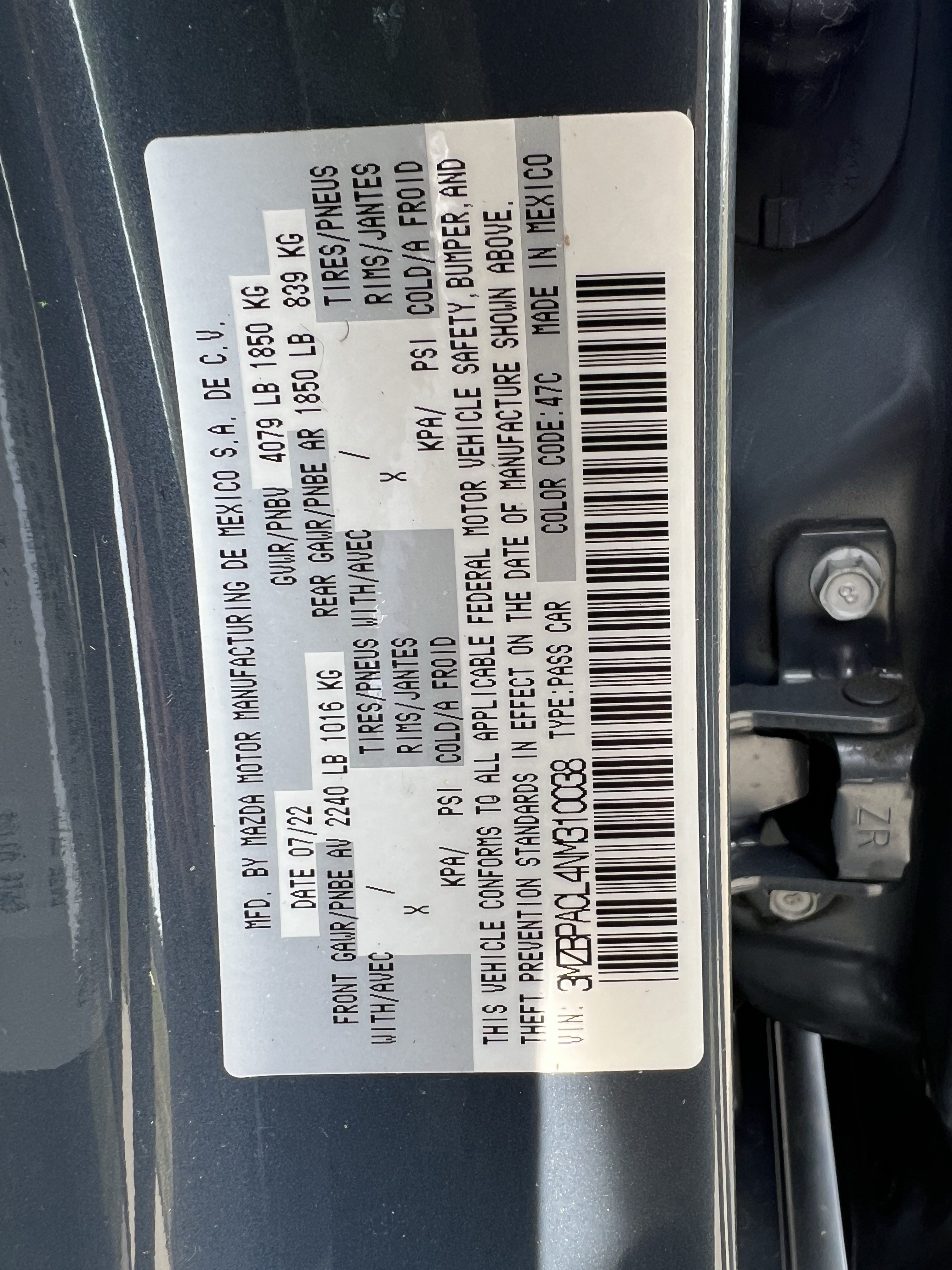 Used 2022 MAZDA MAZDA3 s FWD image 37