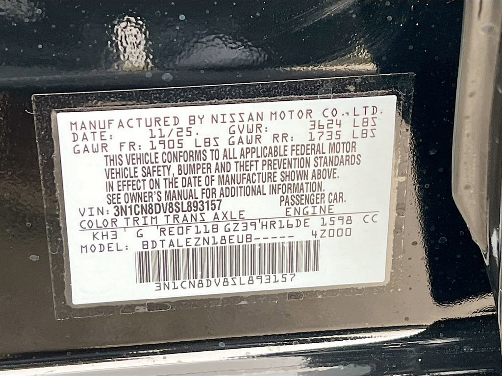 Used 2025 Nissan Versa S w/ Trunk Package FWD image 29