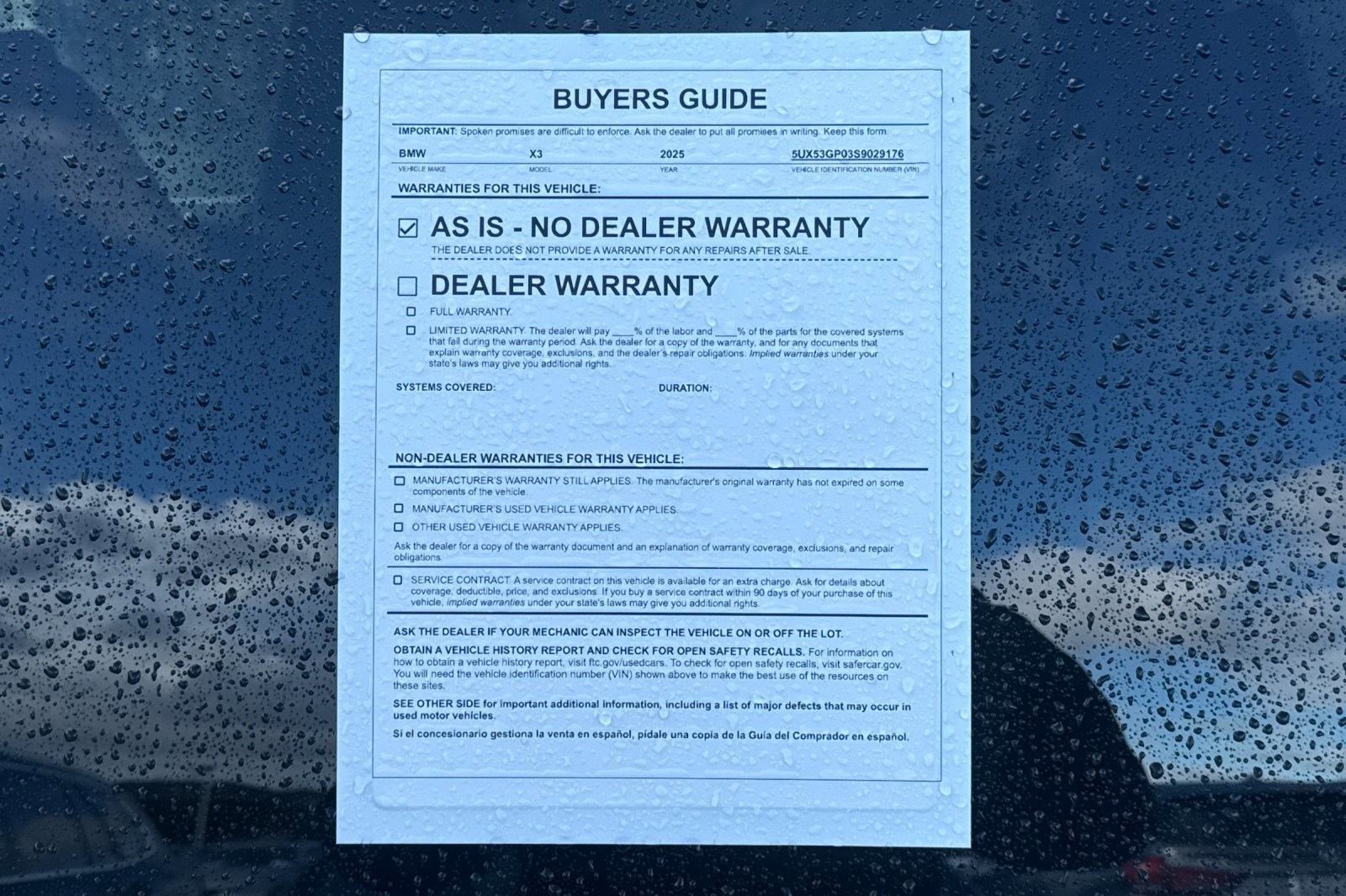 Used 2025 BMW X3 xDrive30i w/ Convenience Package image 35