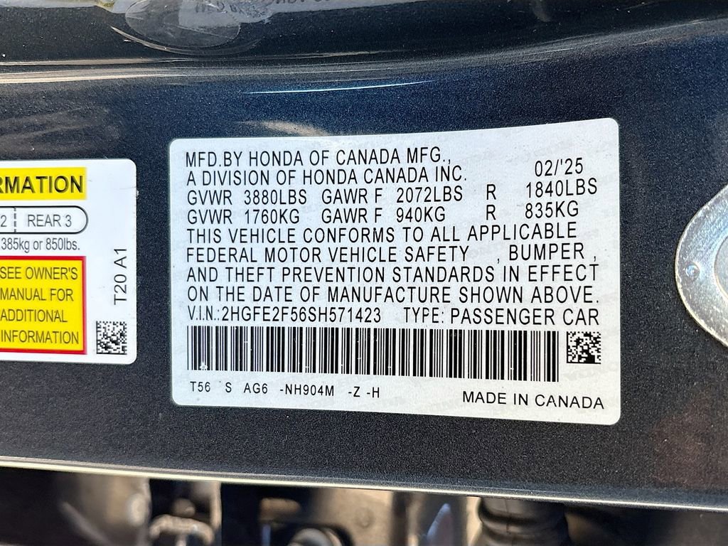 Used 2025 Honda Civic Sport image 29