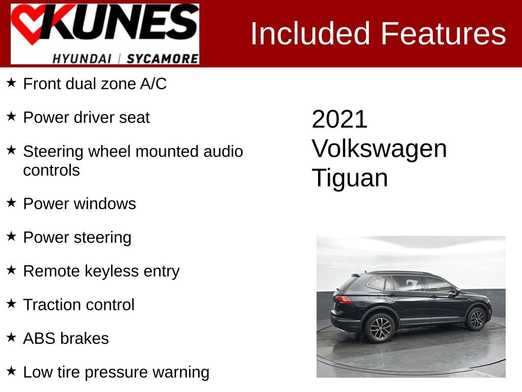 Used 2021 Volkswagen Tiguan SE AWD/4WD image 2