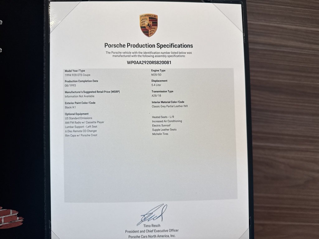 Used 1994 Porsche 928 GTS RWD image 50