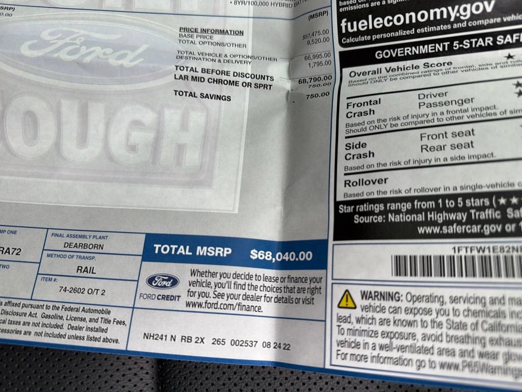 Used 2022 Ford F150 Lariat AWD/4WD image 49