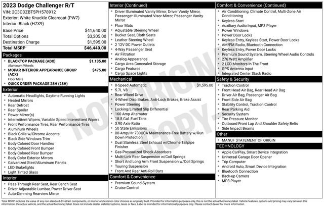 Used 2023 Dodge Challenger R/T w/ Blacktop Package image 33