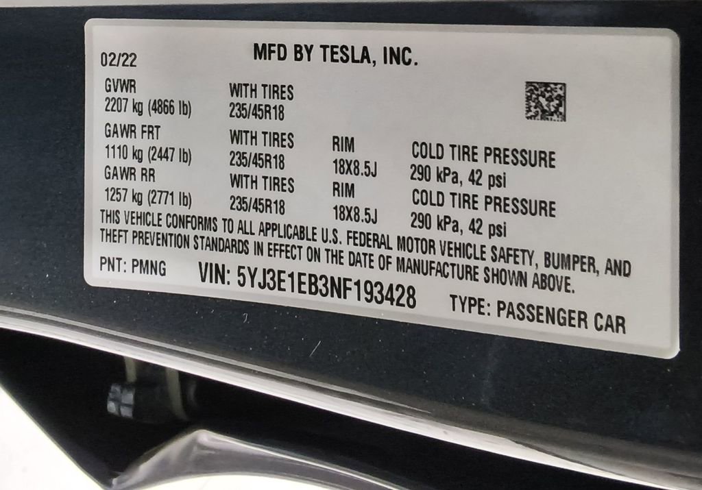 Used 2022 Tesla Model 3 Long Range image 8