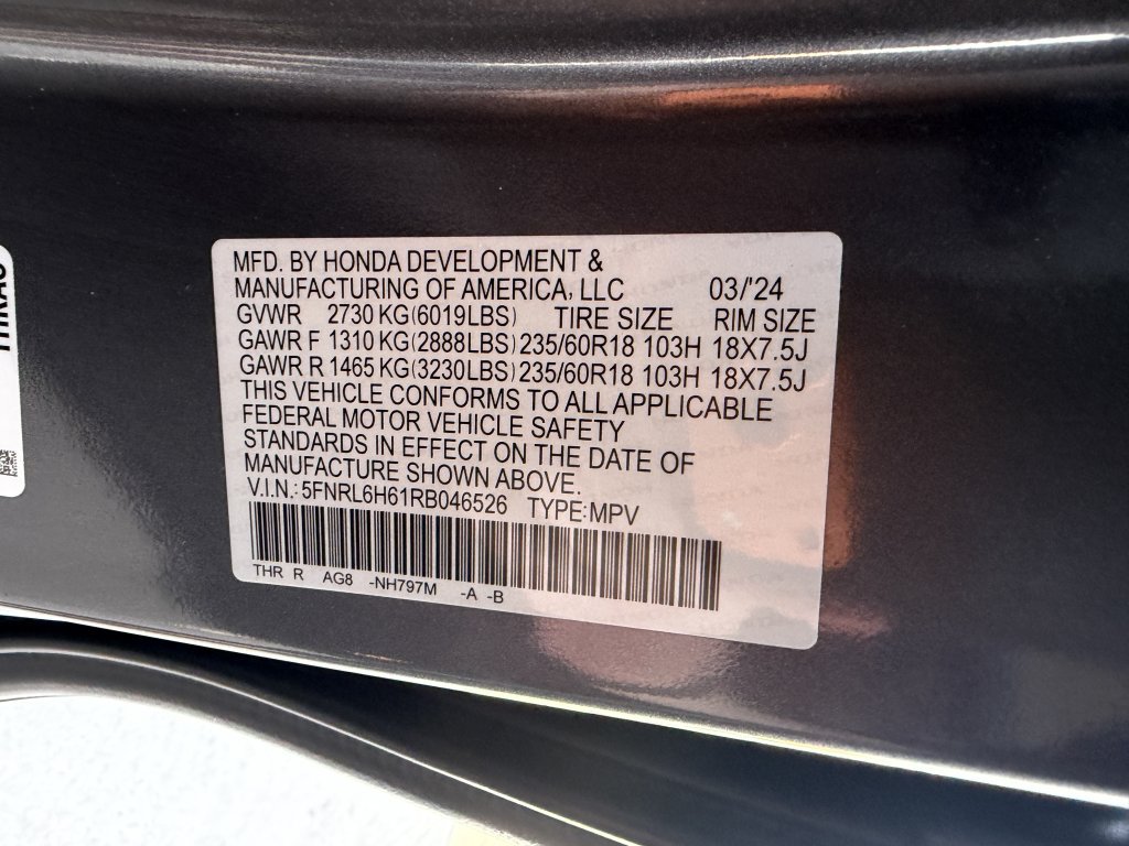 Used 2024 Honda Odyssey EX-L image 44