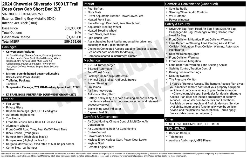 Used 2024 Chevrolet Silverado 1500 LT Trail Boss image 34