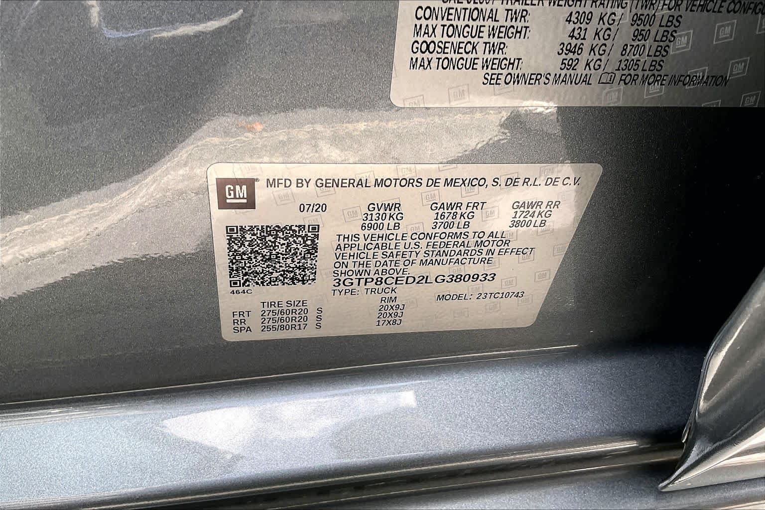 Used 2020 GMC Sierra 1500 Elevation w/ Elevation Value Package RWD image 30