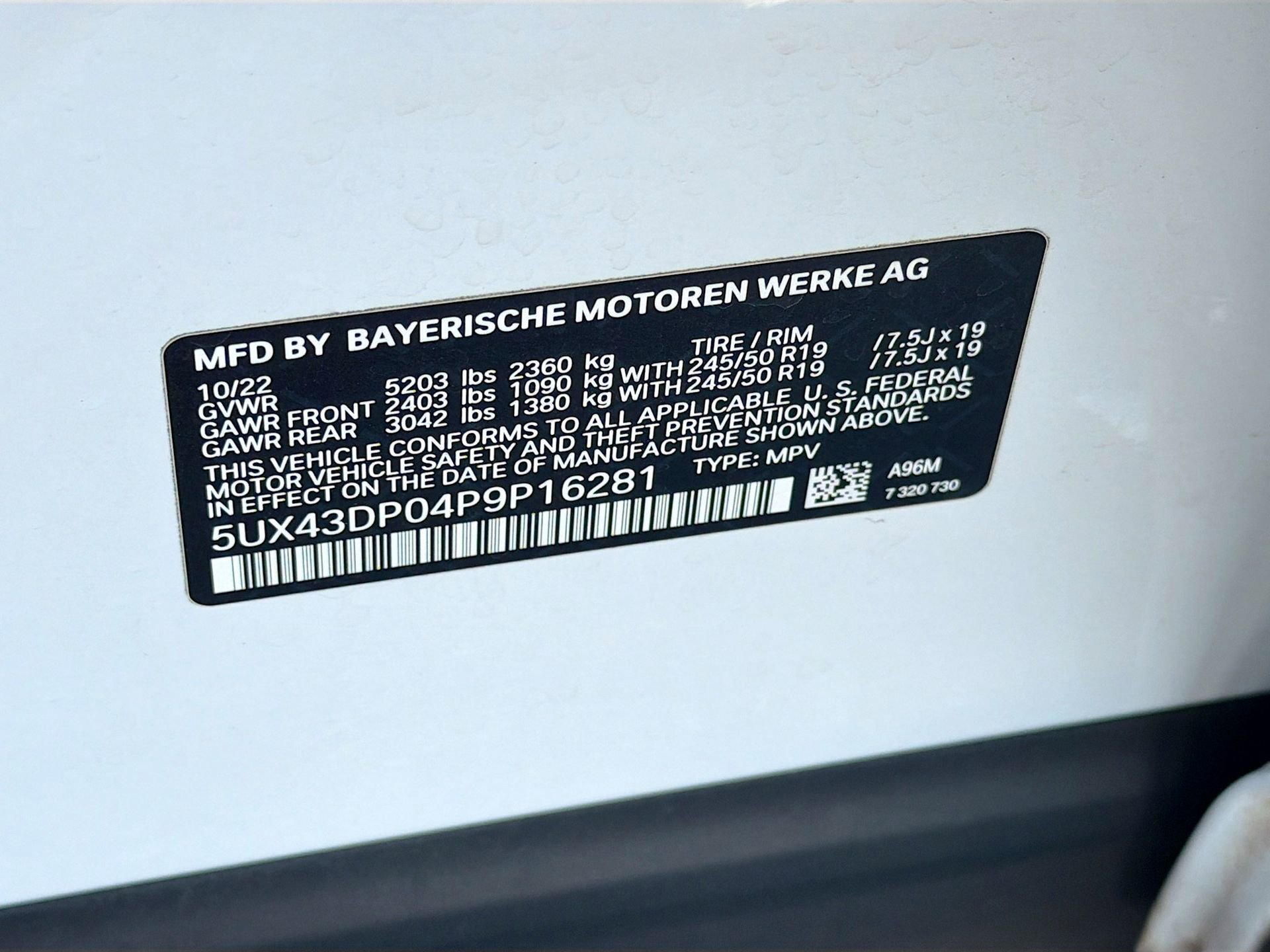 Certified 2023 BMW X3 sDrive30i w/ Convenience Package image 44