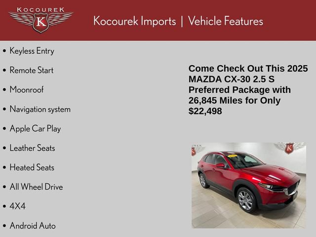 Used 2025 MAZDA CX-30 AWD 2.5 S w/ Preferred Package image 4