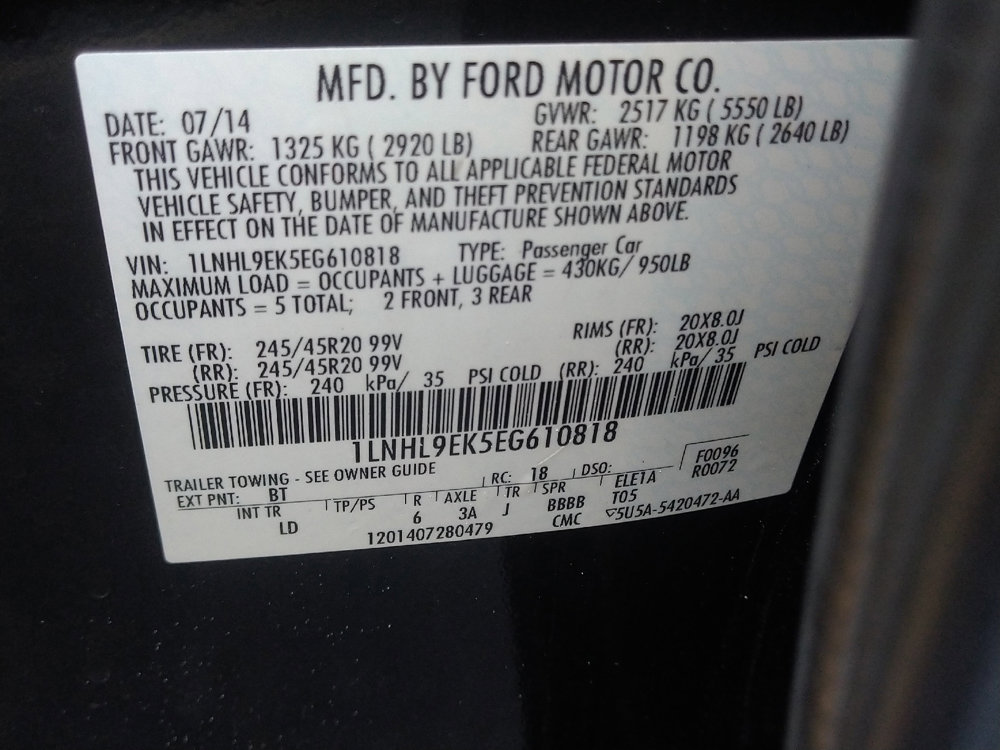 Used 2014 Lincoln MKS AWD image 33