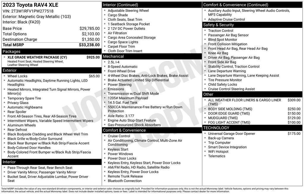 Used 2023 Toyota RAV4 XLE w/ XLE Grade Weather Package image 40