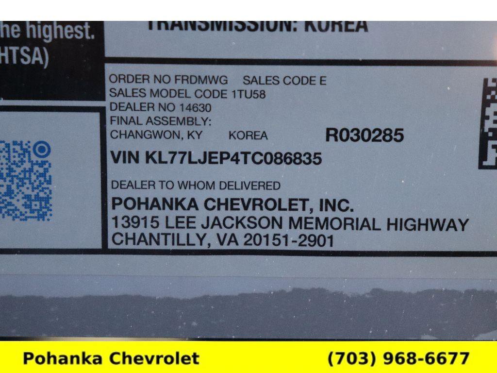 New 2026 Chevrolet Trax RS w/ Sunroof Package FWD image 33