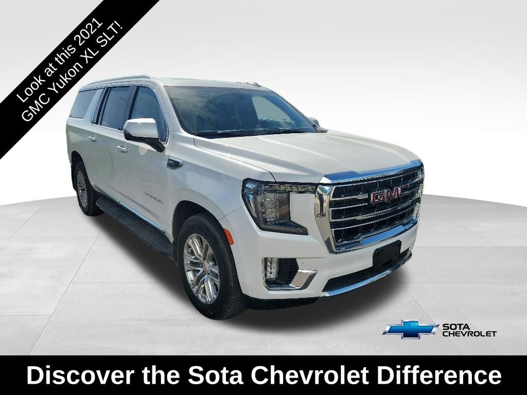 Used 2021 GMC Yukon XL SLT w/ Rear Media and Nav Package