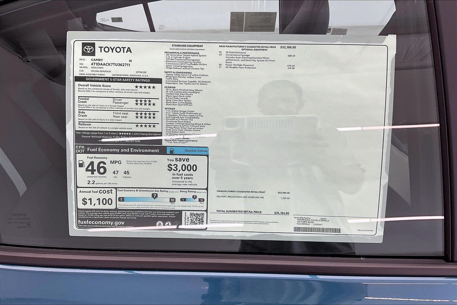 New 2026 Toyota Camry SE w/ Convenience Package FWD image 21