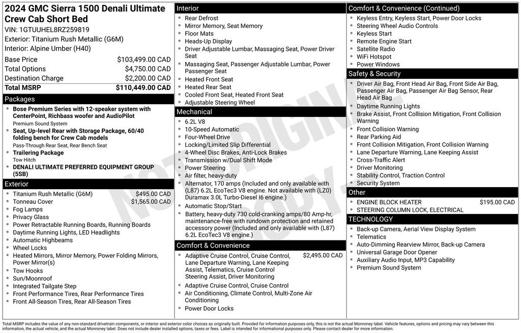 Used 2024 GMC Sierra 1500 Denali Ultimate AWD/4WD image 26