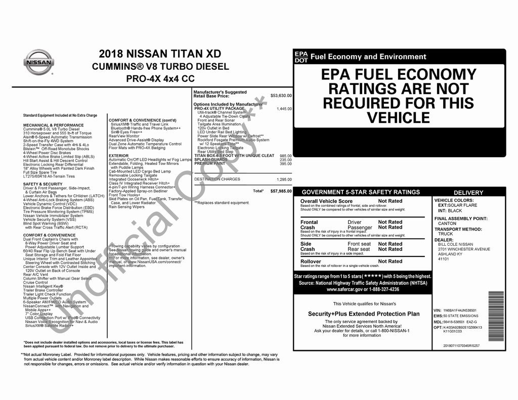 Used 2018 Nissan Titan PRO-4X w/ Pro-4x Utility Package