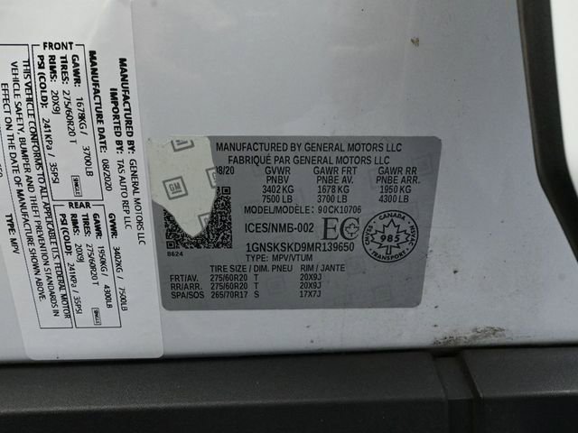 Used 2021 Chevrolet Tahoe Premier w/ Premium Package image 64