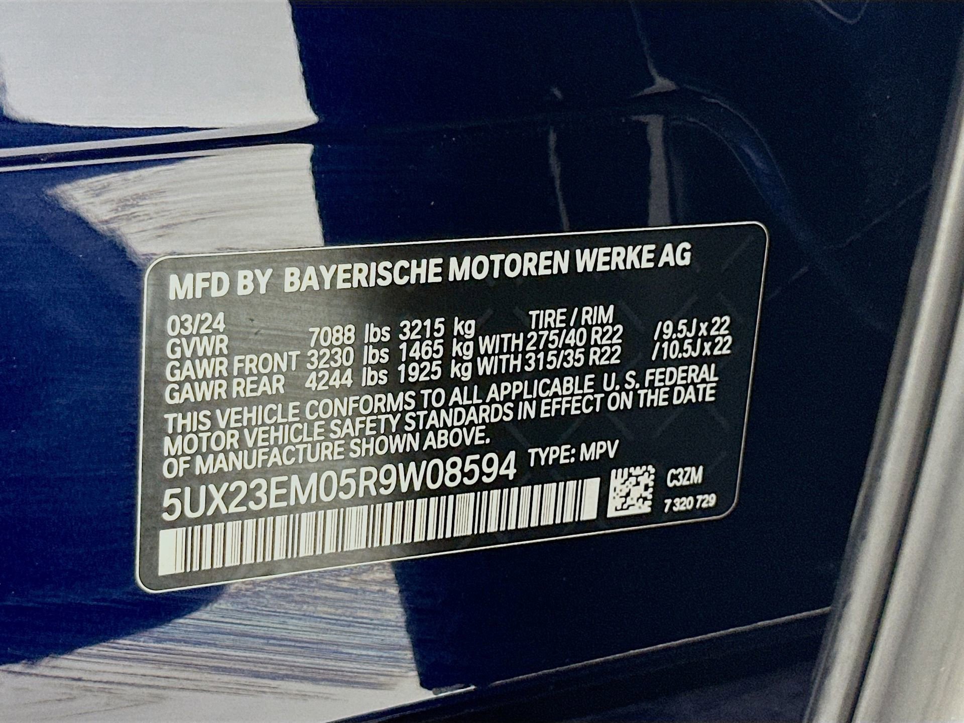 Used 2024 BMW X7 xDrive40i w/ M Sport Package image 35