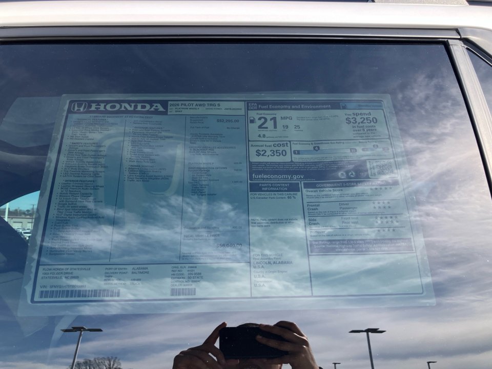 New 2026 Honda Pilot Touring image 33