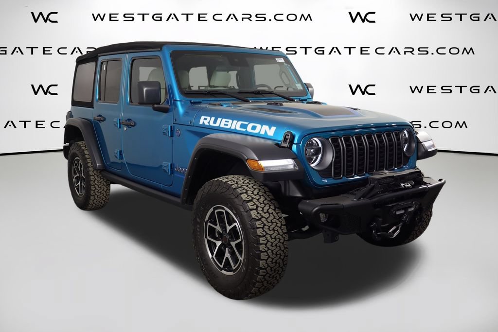 Used 2024 Jeep Wrangler Unlimited Rubicon 4xe w/ Safety Group AWD/4WD image 46