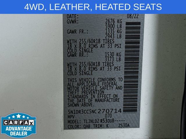 Used 2022 Nissan Pathfinder SL AWD/4WD image 32