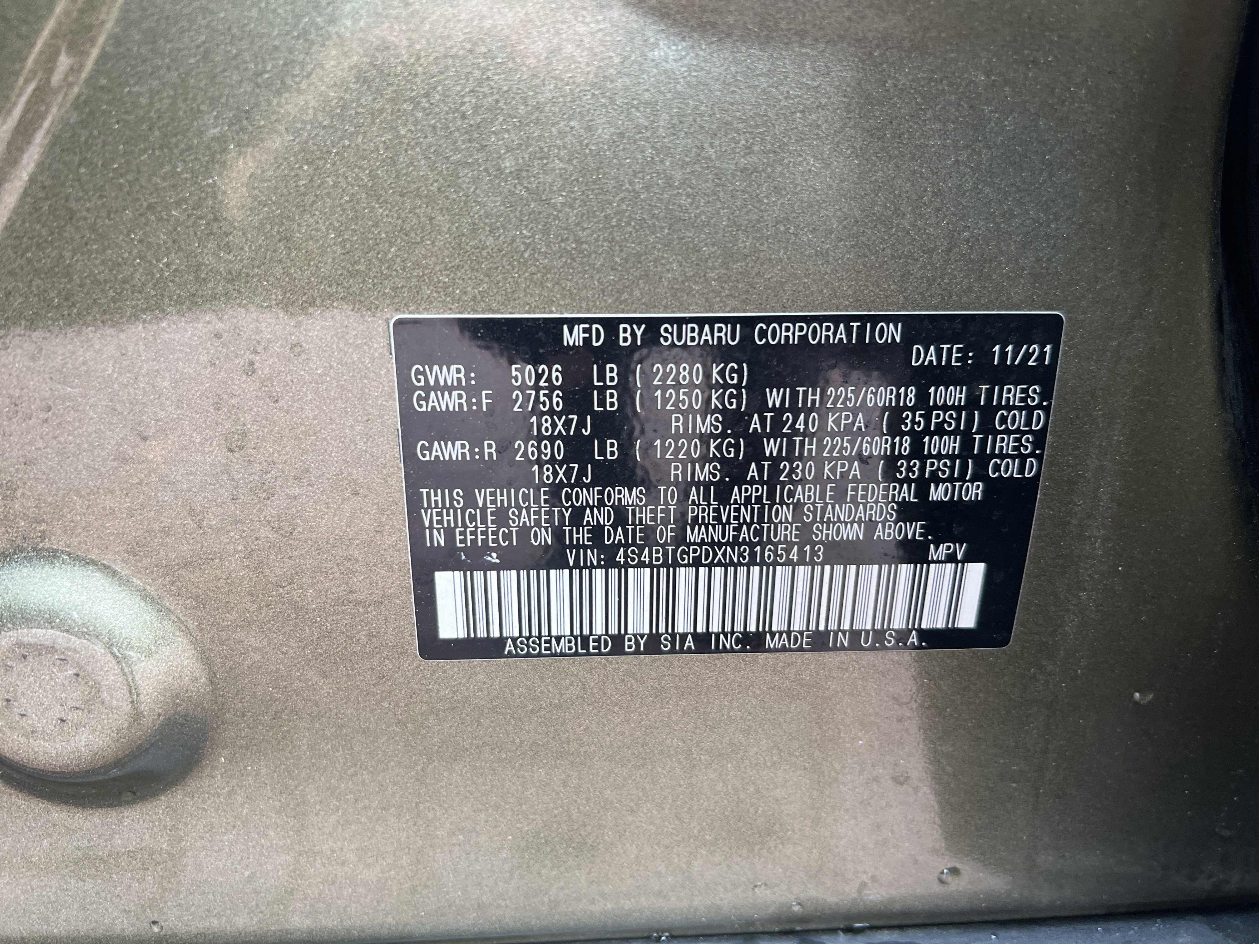 Used 2022 Subaru Outback Touring XT AWD/4WD image 35