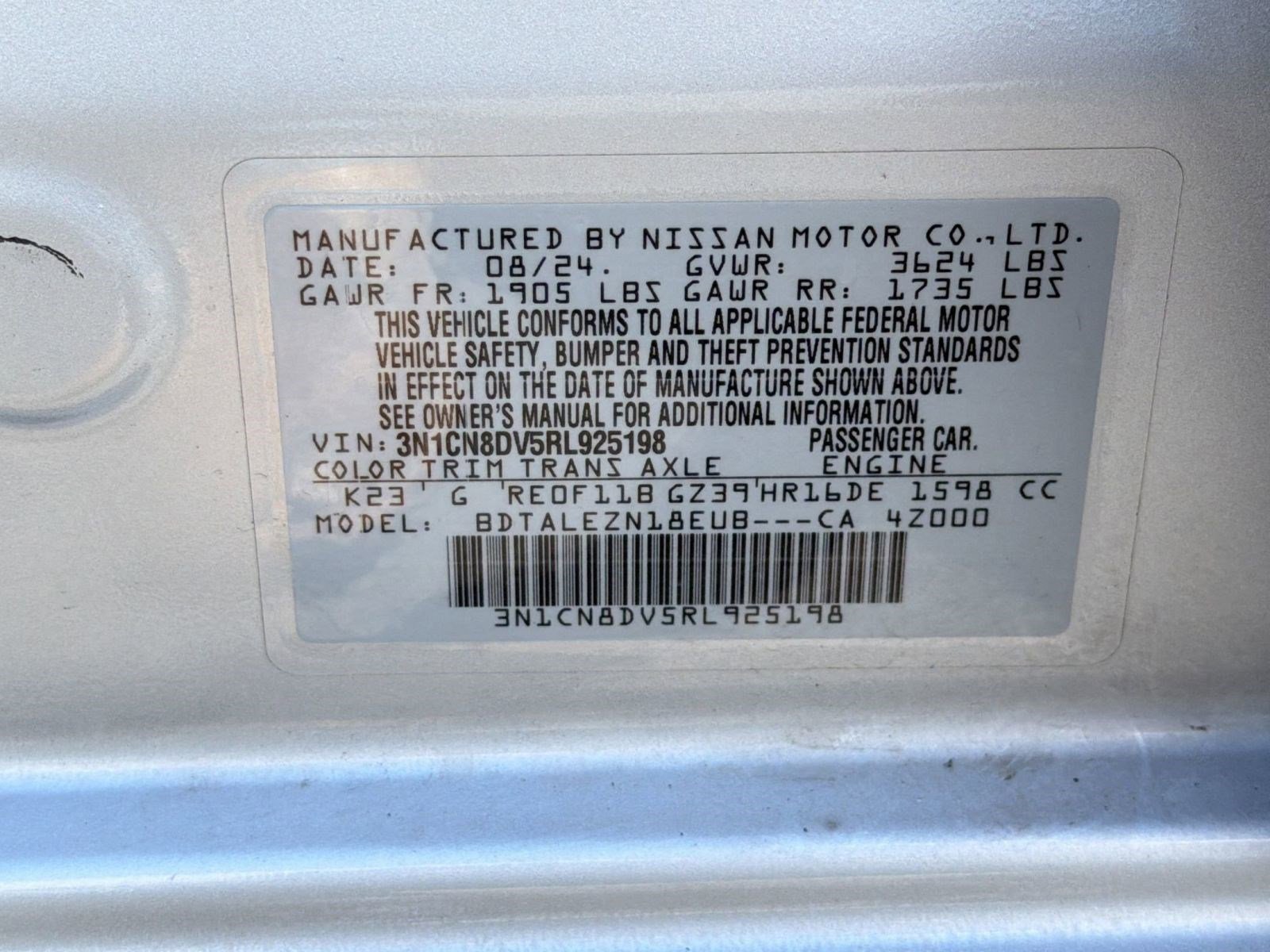 Used 2024 Nissan Versa S FWD image 22