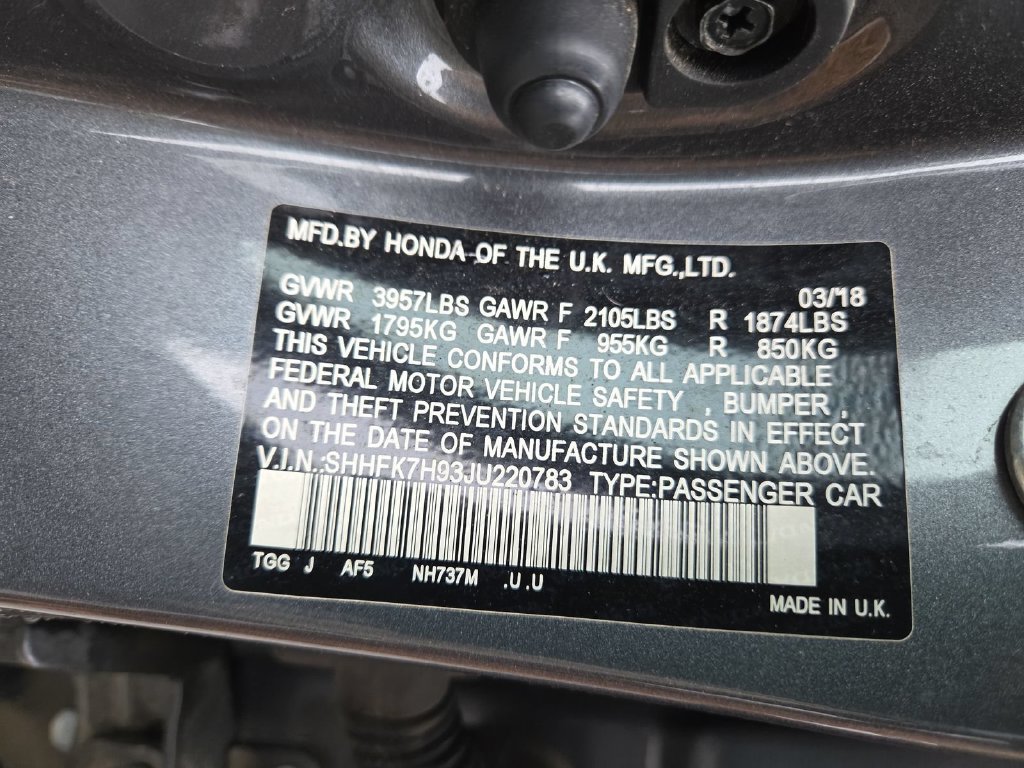Used 2018 Honda Civic Sport Touring image 23