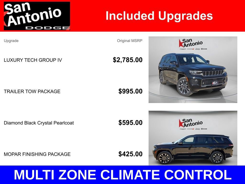 New 2025 Jeep Grand Cherokee L Overland w/ Luxury Tech Group IV AWD/4WD image 7