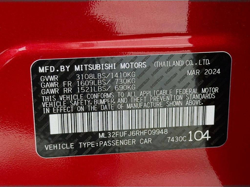 Used 2024 Mitsubishi Mirage G4 Black Edition image 31