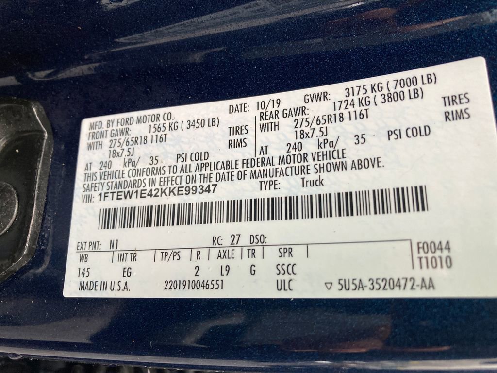 Used 2019 Ford F150 Lariat w/ Trailer Tow Package AWD/4WD image 34