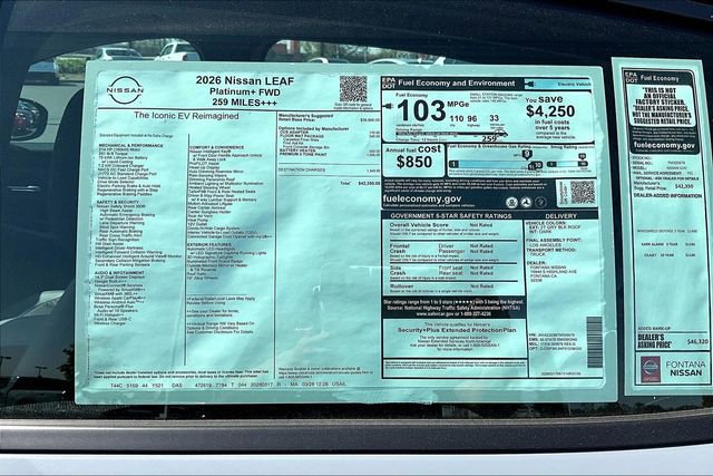 New 2026 Nissan Leaf Platinum+ image 13