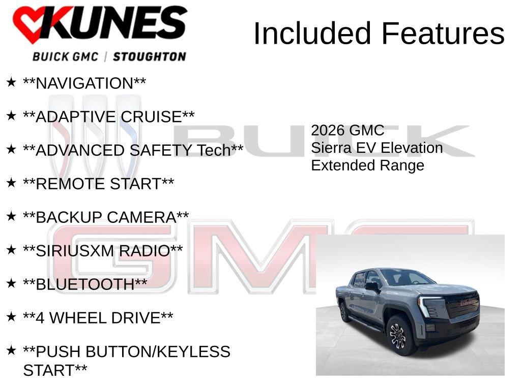 New 2026 GMC Sierra EV Elevation w/ Premium Package image 2