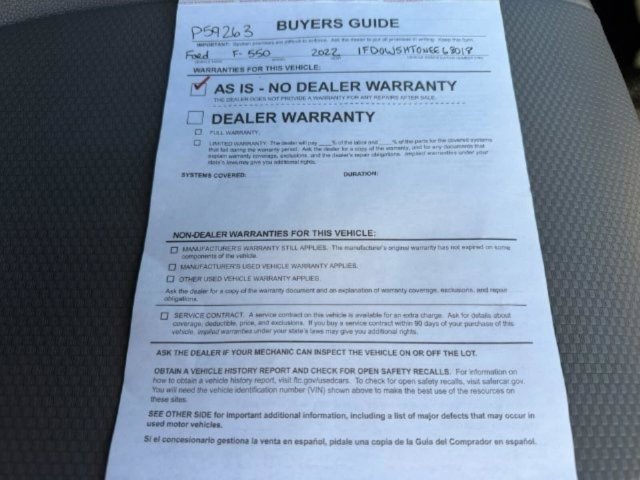 Used 2022 Ford F550 4x4 Crew Cab Super Duty image 44